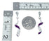 Sterling Silver and Man Made Sugilite Spiral Post Dangle Earrings JX129929